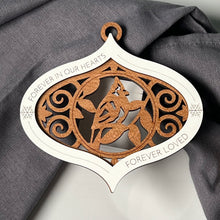 Load image into Gallery viewer, Eternal Embrace - Handcrafted Wooden Memorial Ornament
