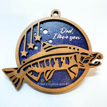 Load image into Gallery viewer, Fish ornament, Father&#39;s Day gifts, fishing decor, hand made in USA
