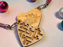 Load image into Gallery viewer, Teacher Appreciation heart maze puzzle, fidget toy, made in USA
