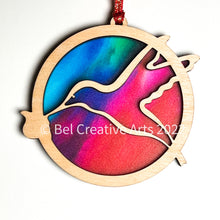 Load image into Gallery viewer, Hummingbird ornament, great gift for bird lovers, handmade in USA
